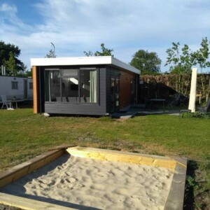 Zandbak van de camping